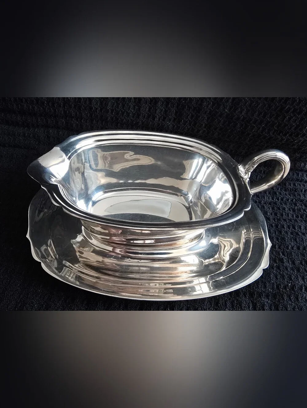 Vintage Wallace Gravy Boat Amesbury 9421 Silverplate Gravy Boat